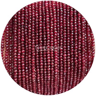 Different Types of Chalcedony Gems Bead Natural Crystal Faceted Abacus Shape Small Loose Bead Strands for Bracelets