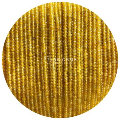 Different Types of Chalcedony Gems Bead Natural Crystal Faceted Abacus Shape Small Loose Bead Strands for Bracelets