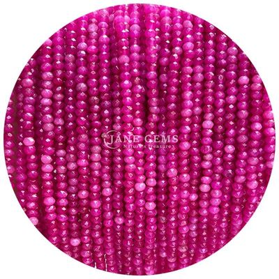 Different Types of Chalcedony Gems Bead Natural Crystal Faceted Abacus Shape Small Loose Bead Strands for Bracelets