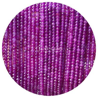 Different Types of Chalcedony Gems Bead Natural Crystal Faceted Abacus Shape Small Loose Bead Strands for Bracelets
