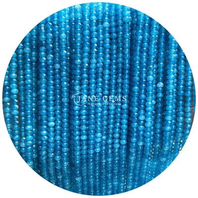 Different Types of Chalcedony Gems Bead Natural Crystal Faceted Abacus Shape Small Loose Bead Strands for Bracelets