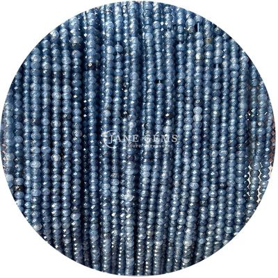 White Black Chalcedony Gems Bead Natural Crystal Faceted Abacus Shape Small Loose Bead Strands for Bracelets