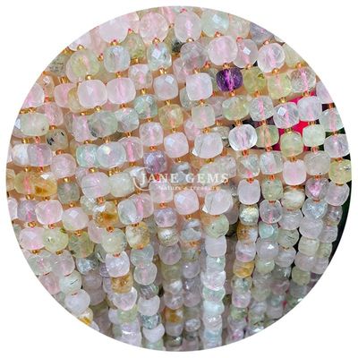 Wholesale Natural Gemstone Loose Beads Flourite Crystal Stone Loose Beads Moonstone Loose Bead Spacers for Diy Jewelry