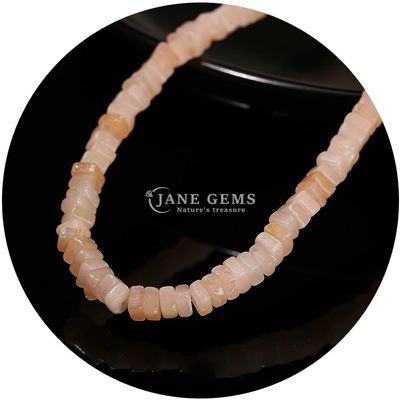 Wholesale Natural Jade Loose Beads Real White Opal Loose Beads Square Slice Shape Loose Beads Spacers For DIY Jewelry