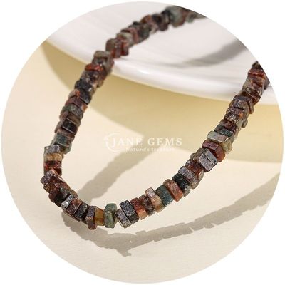 Wholesale Natural Jade Loose Beads Real White Opal Loose Beads Square Slice Shape Loose Beads Spacers For DIY Jewelry