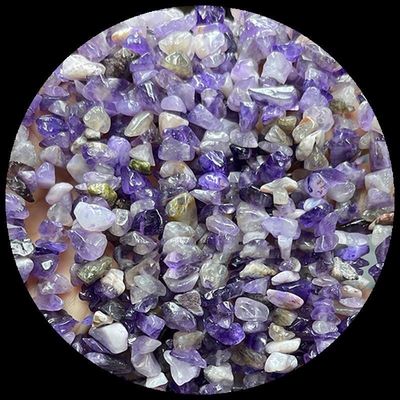 Clear Quartz Amethyst Gems Bead Natural Crystal Irregular Shape Chip Gravel Stone Loose Bead Strands For Bracelets