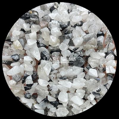 Citrine Black Rutilated Gems Bead Natural Crystal Irregular Shape Chip Gravel Stone Loose Bead Strands For Bracelets