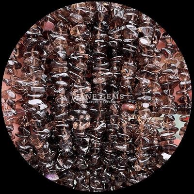 Citrine Black Rutilated Gems Bead Natural Crystal Irregular Shape Chip Gravel Stone Loose Bead Strands For Bracelets