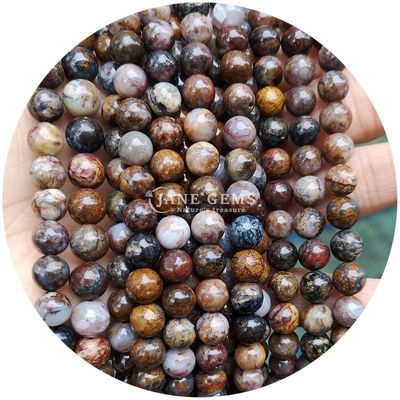 Wholesale Natural Stone Jasper Round Loose Beads 8mm Labradorite Loose Beads Rose Quartz Round Beads Spacers For Jewelry