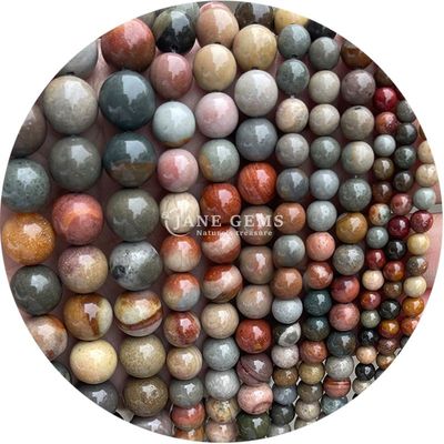 Wholesale Natural Stone Jasper Round Loose Beads 8mm Labradorite Loose Beads Rose Quartz Round Beads Spacers For Jewelry