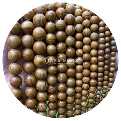 Wholesale Natural Stone Round Loose Beads 8mm Pink Zebra Jasper Loose Beads Tourmaline Round Beads Spacers For Jewelry