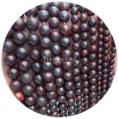 Wholesale Natural Stone Round Loose Beads 8mm Pink Zebra Jasper Loose Beads Tourmaline Round Beads Spacers For Jewelry