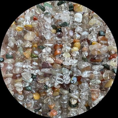 Red Agate Gems Bead Natural Crystal Irregular Shape Chip Gravel Stone Loose Bead Strands For Bracelets