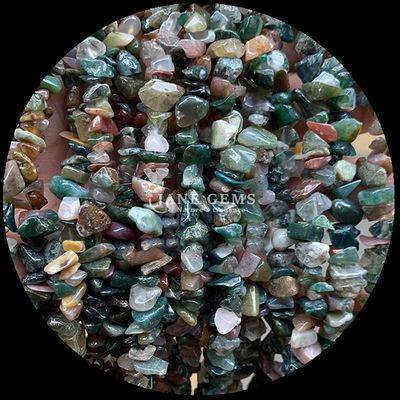 Tourmaline Garnet Gems Bead Natural Crystal Irregular Shape Chip Gravel Stone Loose Bead Strands For Bracelets
