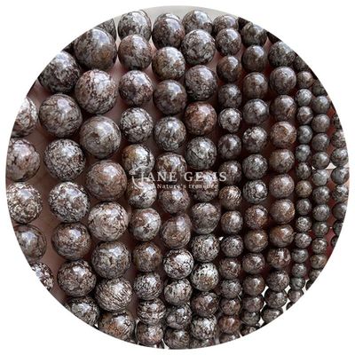 Wholesale Natural Gemstone Round Loose Beads 8mm Hematite Loose Beads Lava Stone Round Agate Beads Spacers for Jewelry M