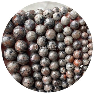 Wholesale Natural Gemstone Round Loose Beads 8mm Hematite Loose Beads Lava Stone Round Agate Beads Spacers for Jewelry M