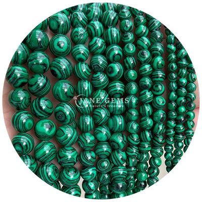 Wholesale Natural Gemstone Round Loose Beads 8mm Hematite Loose Beads Lava Stone Round Agate Beads Spacers for Jewelry M