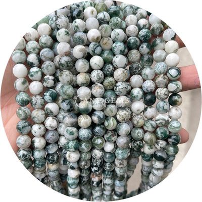 Wholesale Natural Gemstone Round Loose Beads 8mm Hematite Loose Beads Lava Stone Round Agate Beads Spacers for Jewelry M
