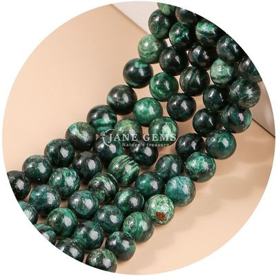Wholesale Natural 2A Plum Blossom Tourmaline Round Loose Beads Moonstone Flourite Sunstone Beads Spacers for Jewelry