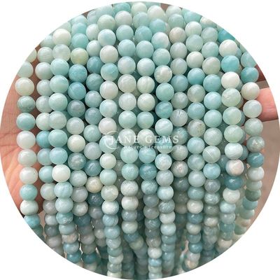 Wholesale Natural 2A Plum Blossom Tourmaline Round Loose Beads Moonstone Flourite Sunstone Beads Spacers for Jewelry