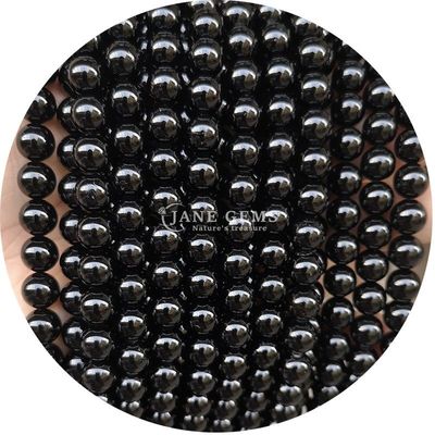 Wholesale Natural 2A Tourmaline Round Loose Beads Moonstone Loose Stone Beads Rainbow Fluorite Beads Spacers for Jewelry
