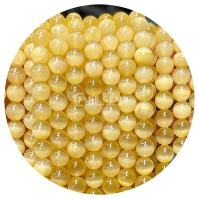 Wholesale Natural Gemstone Round Loose Beads 8mm Blue Gypsum Loose Beads Round Hematite Beads Spacers for Jewelry Making