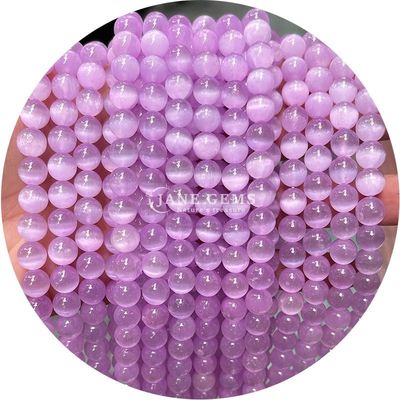 Wholesale Natural Gemstone Round Loose Beads 8mm Blue Gypsum Loose Beads Round Hematite Beads Spacers for Jewelry Making