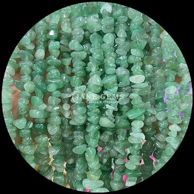 Green Aventurine Gems Bead Natural Crystal Irregular Shape Chip Gravel Stone Loose Bead Strands For Bracelets