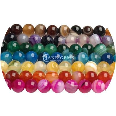 Wholesale Natural Gemstone Round Loose Beads 8mm Blue Gypsum Loose Beads Round Hematite Beads Spacers for Jewelry Making