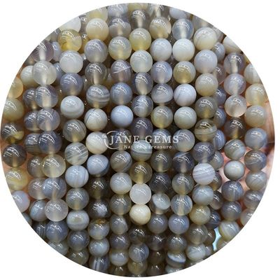 Wholesale Natural Gemstone Round Loose Beads 8mm Blue Gypsum Loose Beads Round Hematite Beads Spacers for Jewelry Making