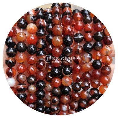 Wholesale Natural Gemstone Round Loose Beads 8mm Blue Gypsum Loose Beads Round Hematite Beads Spacers for Jewelry Making