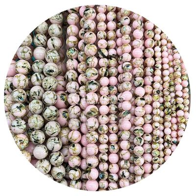Wholesale Natural Gemstone Round Loose Beads 8mm Multicolor Striped Agate Loose Beads Round Beads Spacers for Jewelry