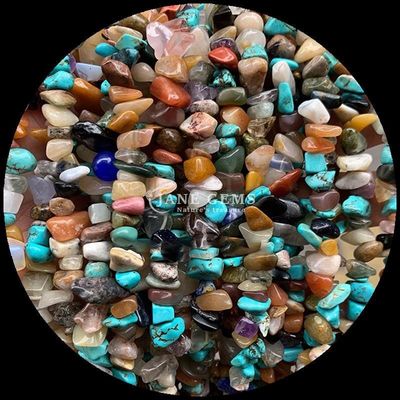Tourmaline Natural Turquoise Bead Natural Crystal Irregular Shape Chip Gravel Stone Loose Bead Strands For Bracelets