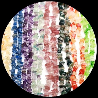 Pink Tourmaline Gem Bead Natural Crystal Irregular Shape Chip Gravel Stone Loose Bead Strands For Bracelets