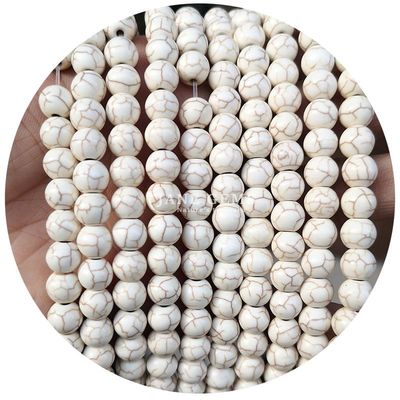 Wholesale Howlite Round Stone Loose Beads Turquoise Loose Beads Round Beads Spacers For Jewelry Making