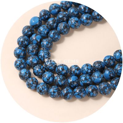 Wholesale Howlite Round Stone Loose Beads Turquoise Loose Beads Round Beads Spacers For Jewelry Making