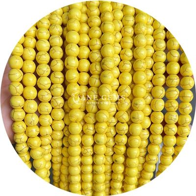Wholesale Howlite Round Stone Loose Beads Turquoise Loose Beads Round Beads Spacers For Jewelry Making