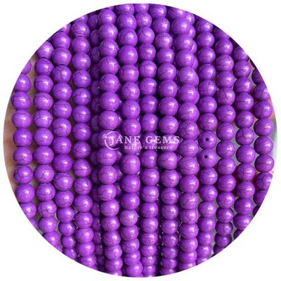 Wholesale Howlite Round Stone Loose Beads Turquoise Loose Beads Round Beads Spacers For Jewelry Making