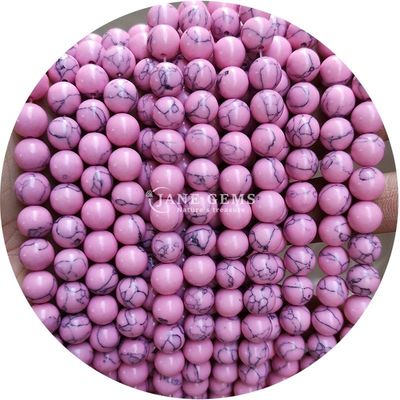 Wholesale Howlite Round Stone Loose Beads Turquoise Loose Beads Round Beads Spacers For Jewelry Making