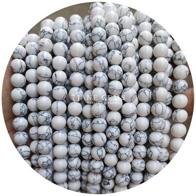 Wholesale Howlite Round Stone Loose Beads Turquoise Loose Beads Round Beads Spacers For Jewelry Making