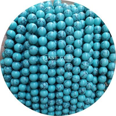 Wholesale Howlite Round Stone Loose Beads Turquoise Loose Beads Round Beads Spacers For Jewelry Making