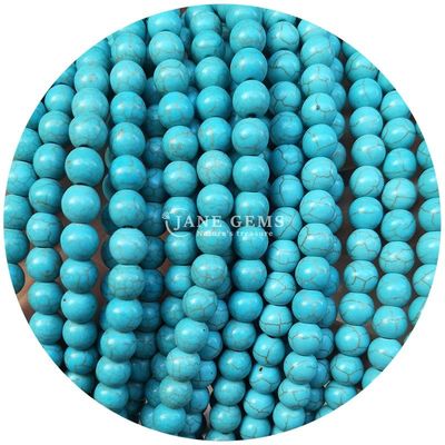 Wholesale Howlite Round Stone Loose Beads Turquoise Loose Beads Round Beads Spacers For Jewelry Making