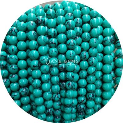 Wholesale Howlite Round Stone Loose Beads Turquoise Loose Beads Round Beads Spacers For Jewelry Making