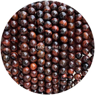 Gender-Neutral Crystal Bead Stone 8mm Tiger Eye Round Beads for Jewelry Making