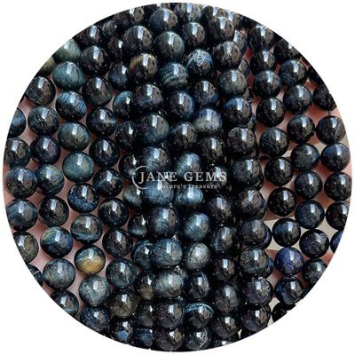 Gender-Neutral Crystal Bead Stone 8mm Tiger Eye Round Beads for Jewelry Making