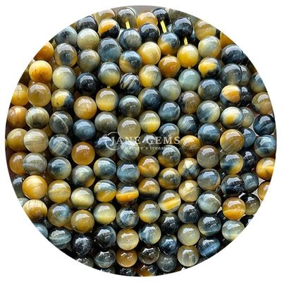 Gender-Neutral Crystal Bead Stone 8mm Tiger Eye Round Beads for Jewelry Making