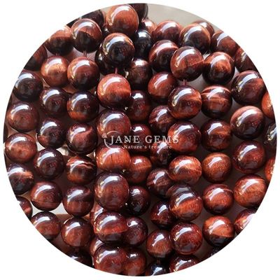 Gender-Neutral Crystal Bead Stone 8mm Tiger Eye Round Beads for Jewelry Making