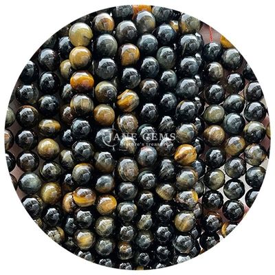 Gender-Neutral Crystal Bead Stone 8mm Tiger Eye Round Beads for Jewelry Making