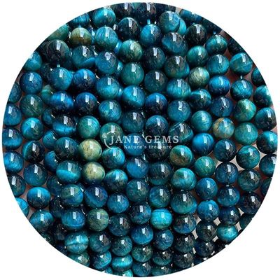 Gender-Neutral Crystal Bead Stone 8mm Tiger Eye Round Beads for Jewelry Making