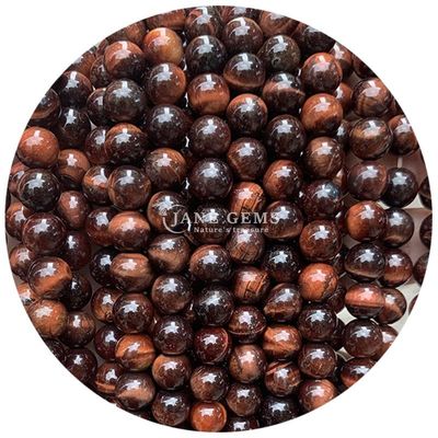 Gender-Neutral Crystal Bead Stone 8mm Tiger Eye Round Beads for Jewelry Making